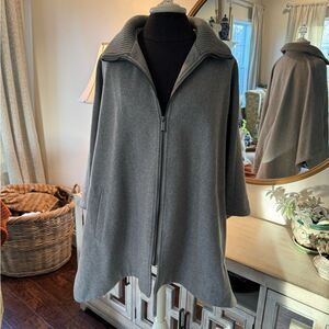 DKNY gray jacket/poncho